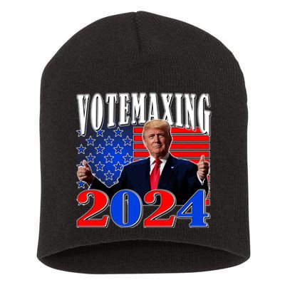 Trump Vote Maxing 2024 Election Short Acrylic Beanie