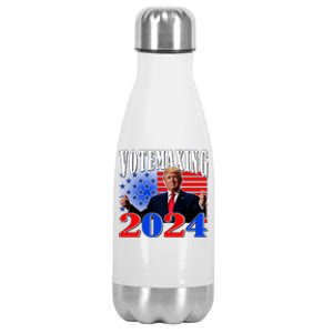 Trump Vote Maxing 2024 Election Stainless Steel Insulated Water Bottle