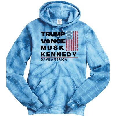 Trump Vance Musk Kennedy Gabbard 2024 Save America Tie Dye Hoodie