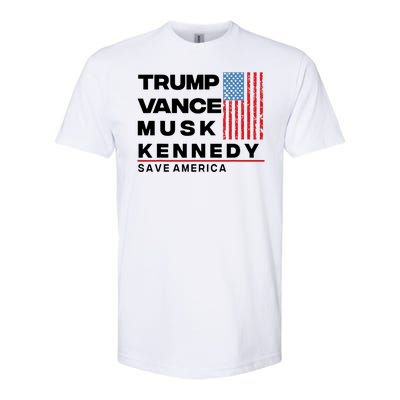 Trump Vance Musk Kennedy Gabbard 2024 Save America Softstyle CVC T-Shirt