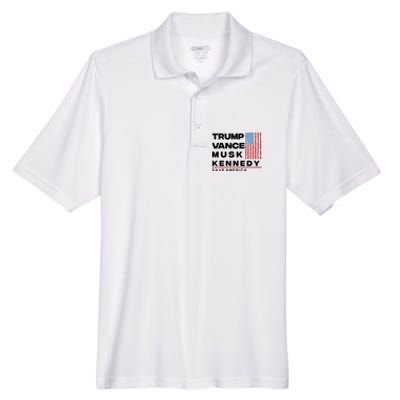 Trump Vance Musk Kennedy Gabbard 2024 Save America Men's Origin Performance Pique Polo