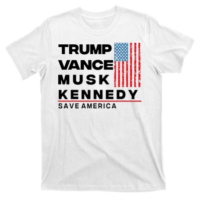 Trump Vance Musk Kennedy Gabbard 2024 Save America T-Shirt