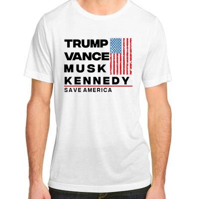 Trump Vance Musk Kennedy Gabbard 2024 Save America Adult ChromaSoft Performance T-Shirt