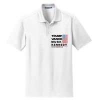 Trump Vance Musk Kennedy Gabbard 2024 Save America Dry Zone Grid Polo