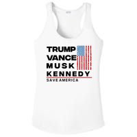 Trump Vance Musk Kennedy Gabbard 2024 Save America Ladies PosiCharge Competitor Racerback Tank