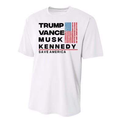 Trump Vance Musk Kennedy Gabbard 2024 Save America Performance Sprint T-Shirt