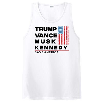 Trump Vance Musk Kennedy Gabbard 2024 Save America PosiCharge Competitor Tank