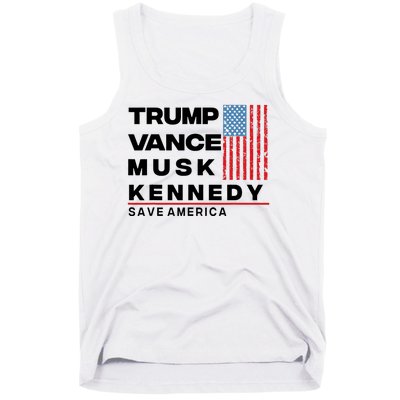 Trump Vance Musk Kennedy Gabbard 2024 Save America Tank Top