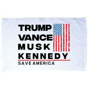 Trump Vance Musk Kennedy Gabbard 2024 Save America Microfiber Hand Towel