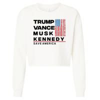 Trump Vance Musk Kennedy Gabbard 2024 Save America Cropped Pullover Crew