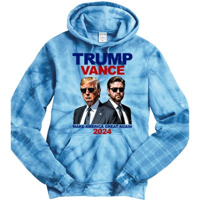 Trump Vance Make America Great Again 2024 Republican Tie Dye Hoodie