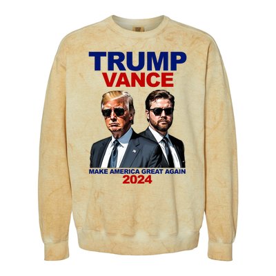 Trump Vance Make America Great Again 2024 Republican Colorblast Crewneck Sweatshirt