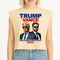 Trump Vance Make America Great Again 2024 Republican Garment-Dyed Women's Muscle Tee