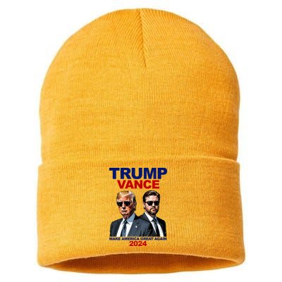 Trump Vance Make America Great Again 2024 Republican Sustainable Knit Beanie