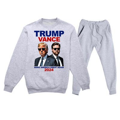 Trump Vance Make America Great Again 2024 Republican Premium Crewneck Sweatsuit Set