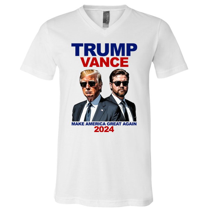 Trump Vance Make America Great Again 2024 Republican V-Neck T-Shirt