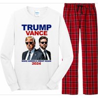 Trump Vance Make America Great Again 2024 Republican Long Sleeve Pajama Set