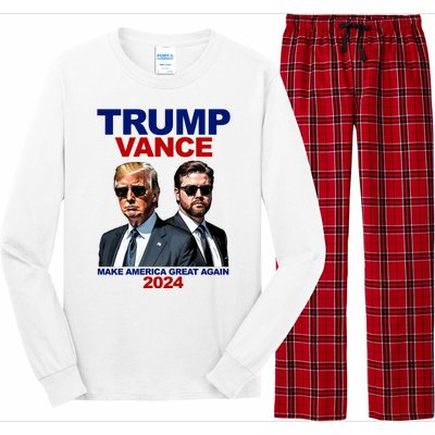 Trump Vance Make America Great Again 2024 Republican Long Sleeve Pajama Set