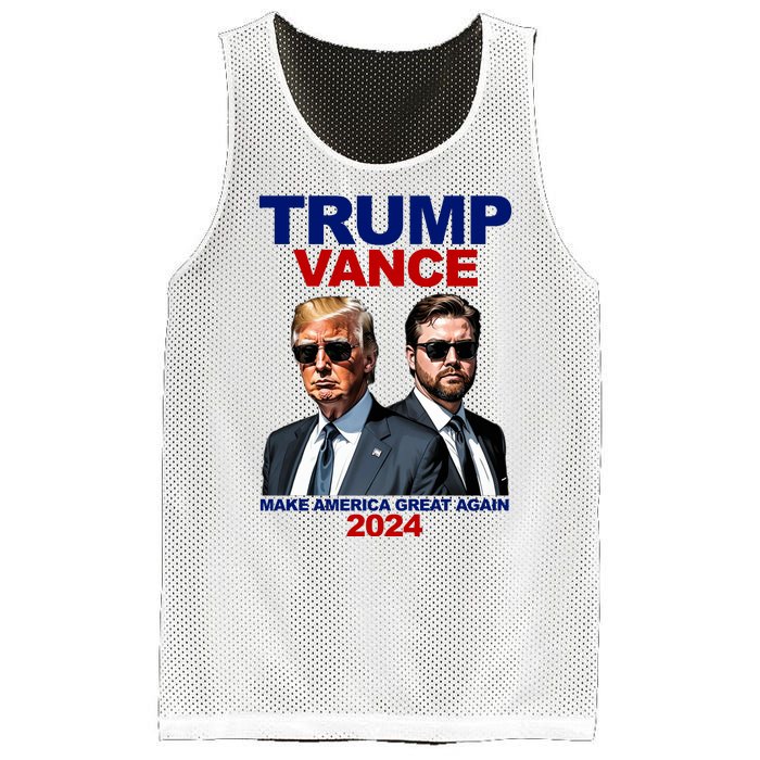 Trump Vance Make America Great Again 2024 Republican Mesh Reversible Basketball Jersey Tank