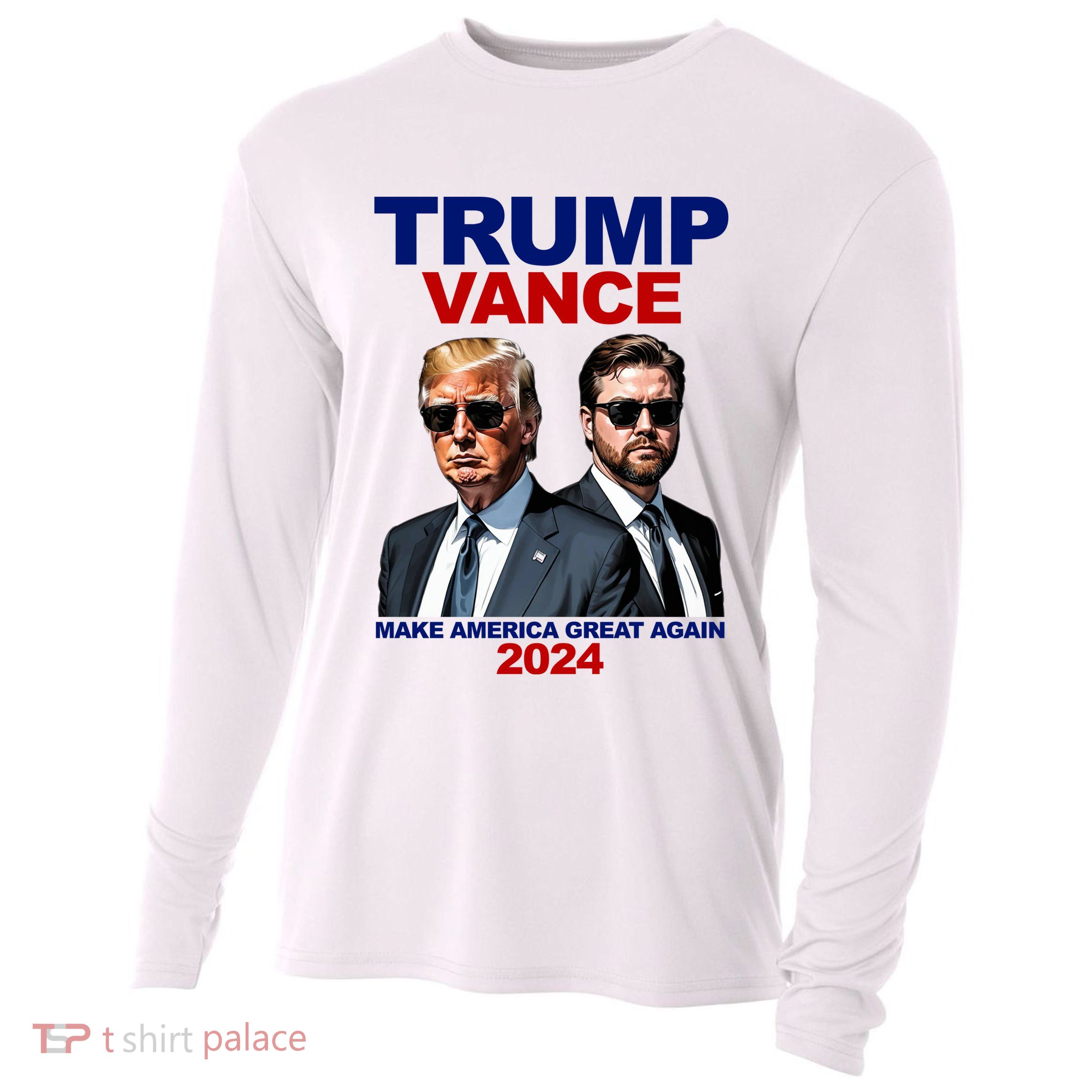 Trump Vance Make America Great Again 2024 Republican Cooling Performance Long Sleeve Crew