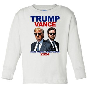 Trump Vance Make America Great Again 2024 Republican Toddler Long Sleeve Shirt