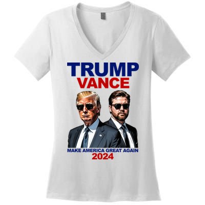 Trump Vance Make America Great Again 2024 Republican Women's V-Neck T-Shirt