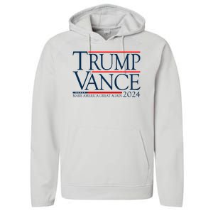 Trump Vance Make America Great Again 2024 Election Performance Fleece Hoodie