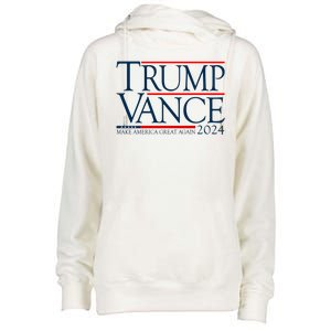 Trump Vance Make America Great Again 2024 Election Womens Funnel Neck Pullover Hood