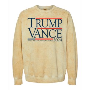 Trump Vance Make America Great Again 2024 Election Colorblast Crewneck Sweatshirt