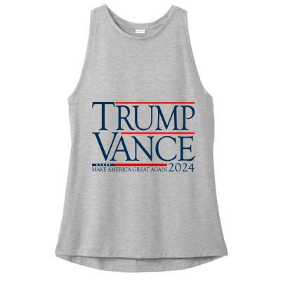Trump Vance Make America Great Again 2024 Election Ladies PosiCharge Tri-Blend Wicking Tank
