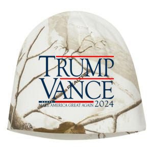 Trump Vance Make America Great Again 2024 Election Kati - Camo Knit Beanie