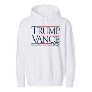 Trump Vance Make America Great Again 2024 Election Garment-Dyed Fleece Hoodie