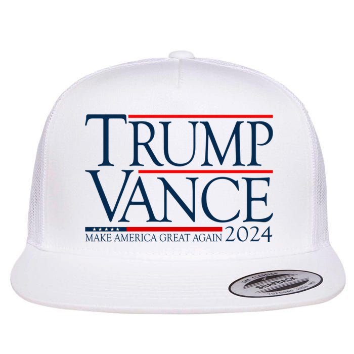 Trump Vance Make America Great Again 2024 Election Flat Bill Trucker Hat