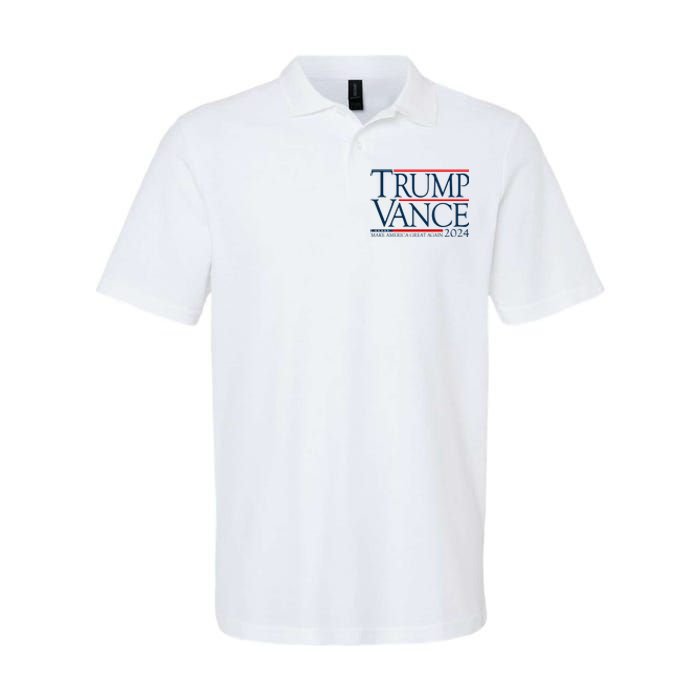 Trump Vance Make America Great Again 2024 Election Softstyle Adult Sport Polo