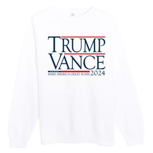 Trump Vance Make America Great Again 2024 Election Premium Crewneck Sweatshirt