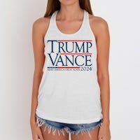 Trump Vance Make America Great Again 2024 Election Women's Knotted Racerback Tank