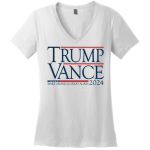 Trump Vance Make America Great Again 2024 Election Women's V-Neck T-Shirt