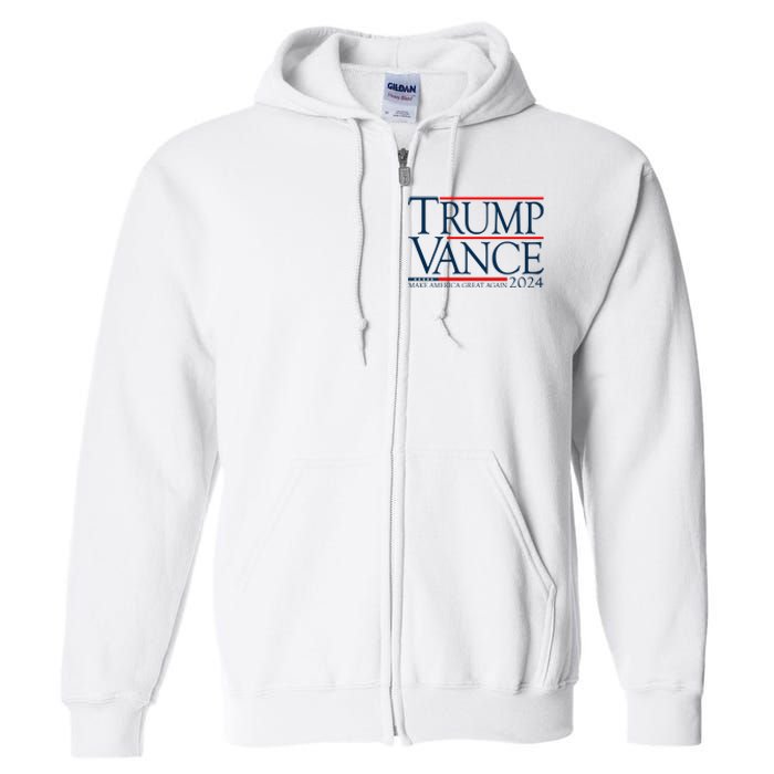 Trump Vance Make America Great Again 2024 Election Full Zip Hoodie