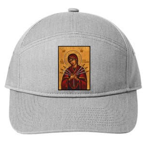 Theotokos Virgin Mary Of 7 Seven Swords Greek Orthodox 7-Panel Snapback Hat