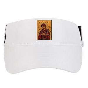 Theotokos Virgin Mary Of 7 Seven Swords Greek Orthodox Adult Drive Performance Visor