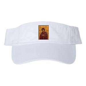 Theotokos Virgin Mary Of 7 Seven Swords Greek Orthodox Valucap Bio-Washed Visor