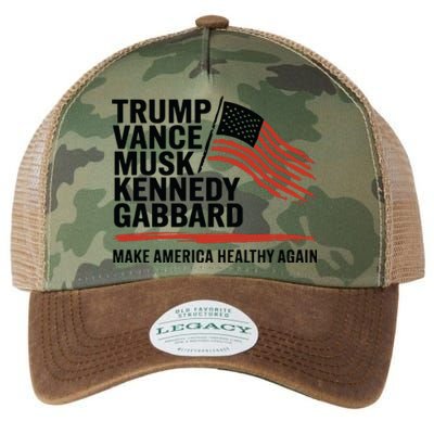 Trump Vance Musk Kennedy Gabbard 2024 Legacy Tie Dye Trucker Hat