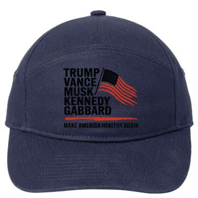 Trump Vance Musk Kennedy Gabbard 2024 7-Panel Snapback Hat