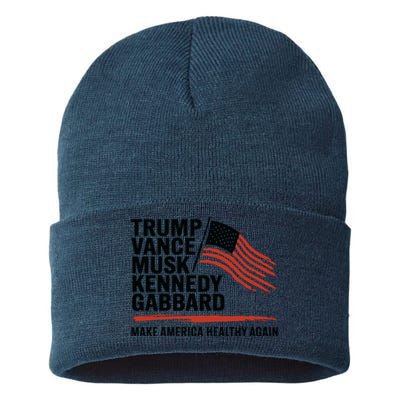 Trump Vance Musk Kennedy Gabbard 2024 Sustainable Knit Beanie