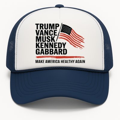 Trump Vance Musk Kennedy Gabbard 2024 Trucker Hat