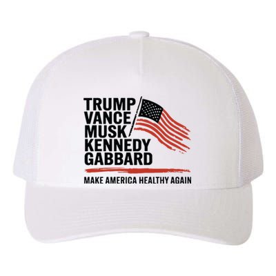 Trump Vance Musk Kennedy Gabbard 2024 Yupoong Adult 5-Panel Trucker Hat