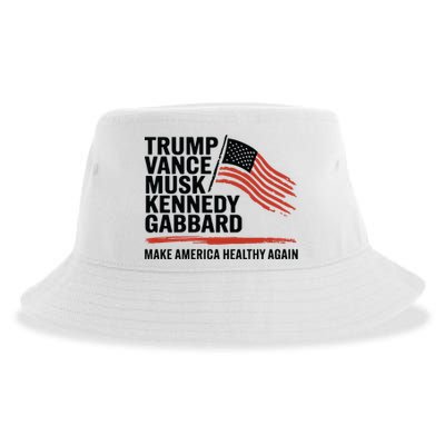 Trump Vance Musk Kennedy Gabbard 2024 Sustainable Bucket Hat