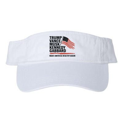 Trump Vance Musk Kennedy Gabbard 2024 Valucap Bio-Washed Visor