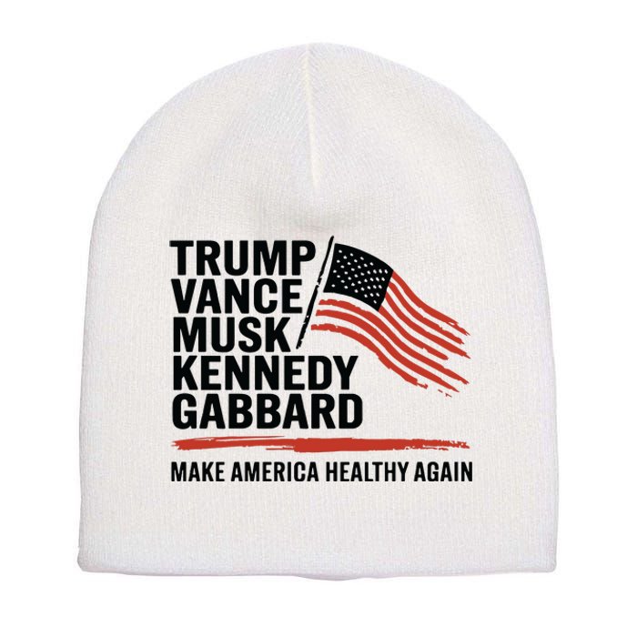 Trump Vance Musk Kennedy Gabbard 2024 Short Acrylic Beanie