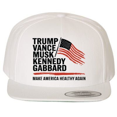 Trump Vance Musk Kennedy Gabbard 2024 Wool Snapback Cap